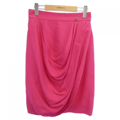 Chanel Skirt Silk Pink