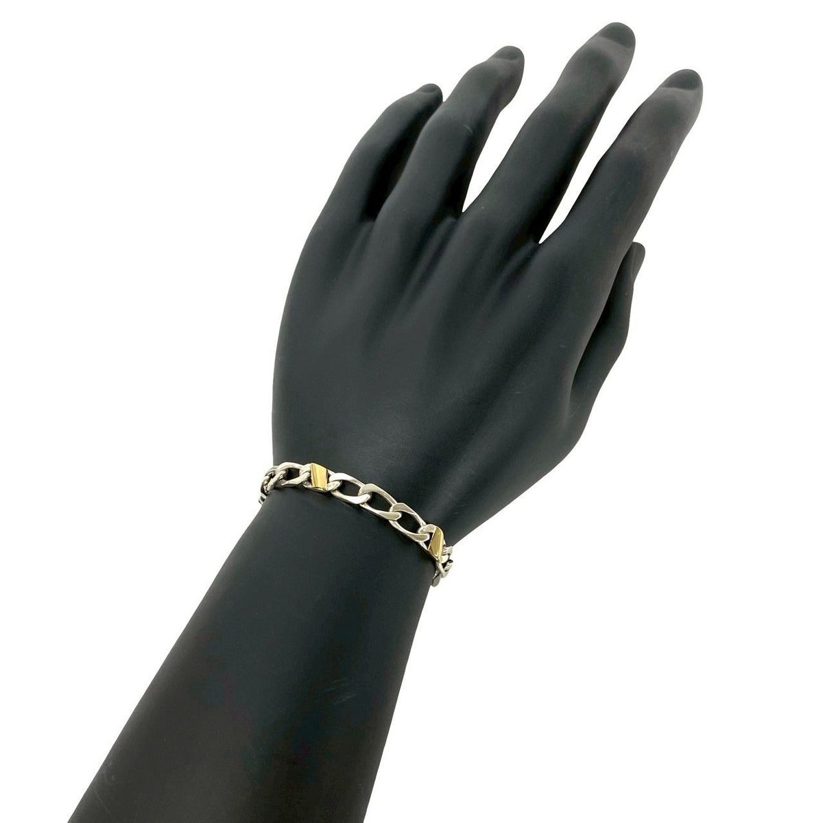 Tiffany & Co Figaro Bracelet 18k Yellow Gold Chain Bangle — view 2