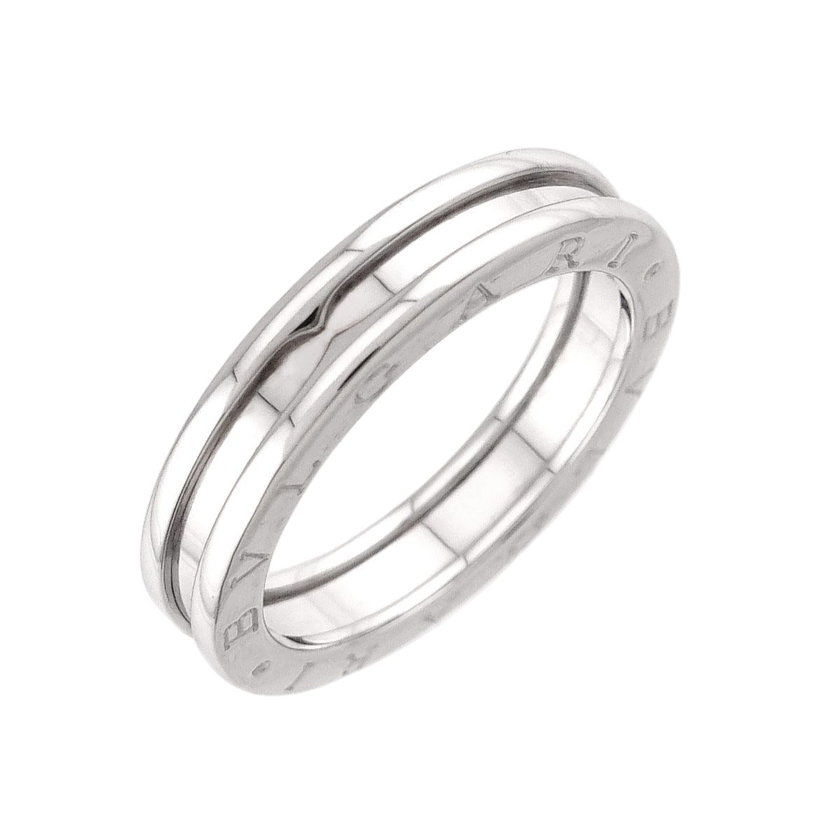 Bvlgari Band 60 Ring 18k WG White Gold