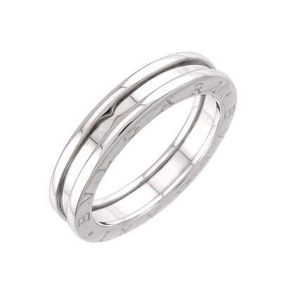 Bvlgari Band 60 Ring 18k WG White Gold