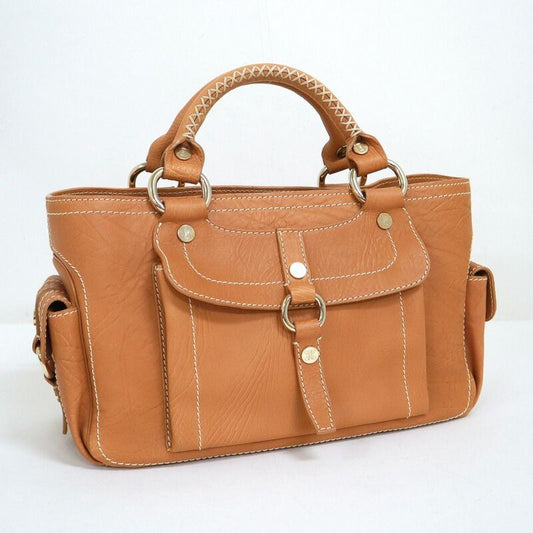 Celine Boogie Back Brown Leather