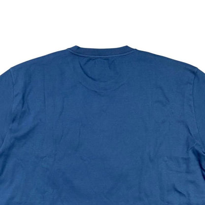 Hermes Short Sleeve T-Shirt Detail Saddle Stitching H467950ha5uxl Cotton Blue