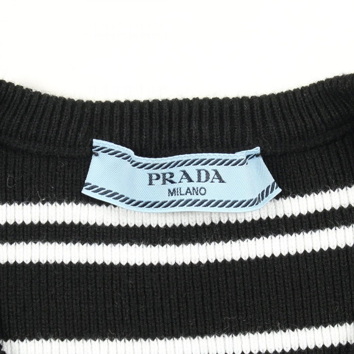 Prada Knit Logo Embroidery Cotton — view 3