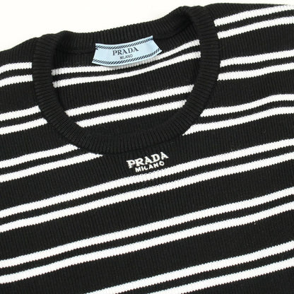 Prada Knit Logo Embroidery Cotton — view 6