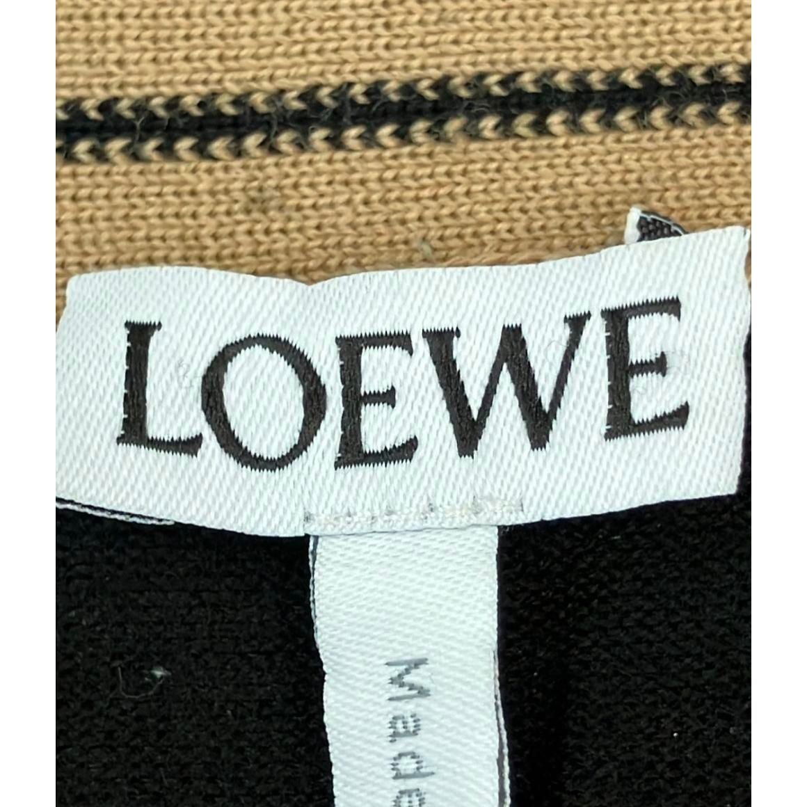 Loewe Long Sleeve Knit Cardigan Cropped Logo Embroidery Wool Lightweight Button — view 3