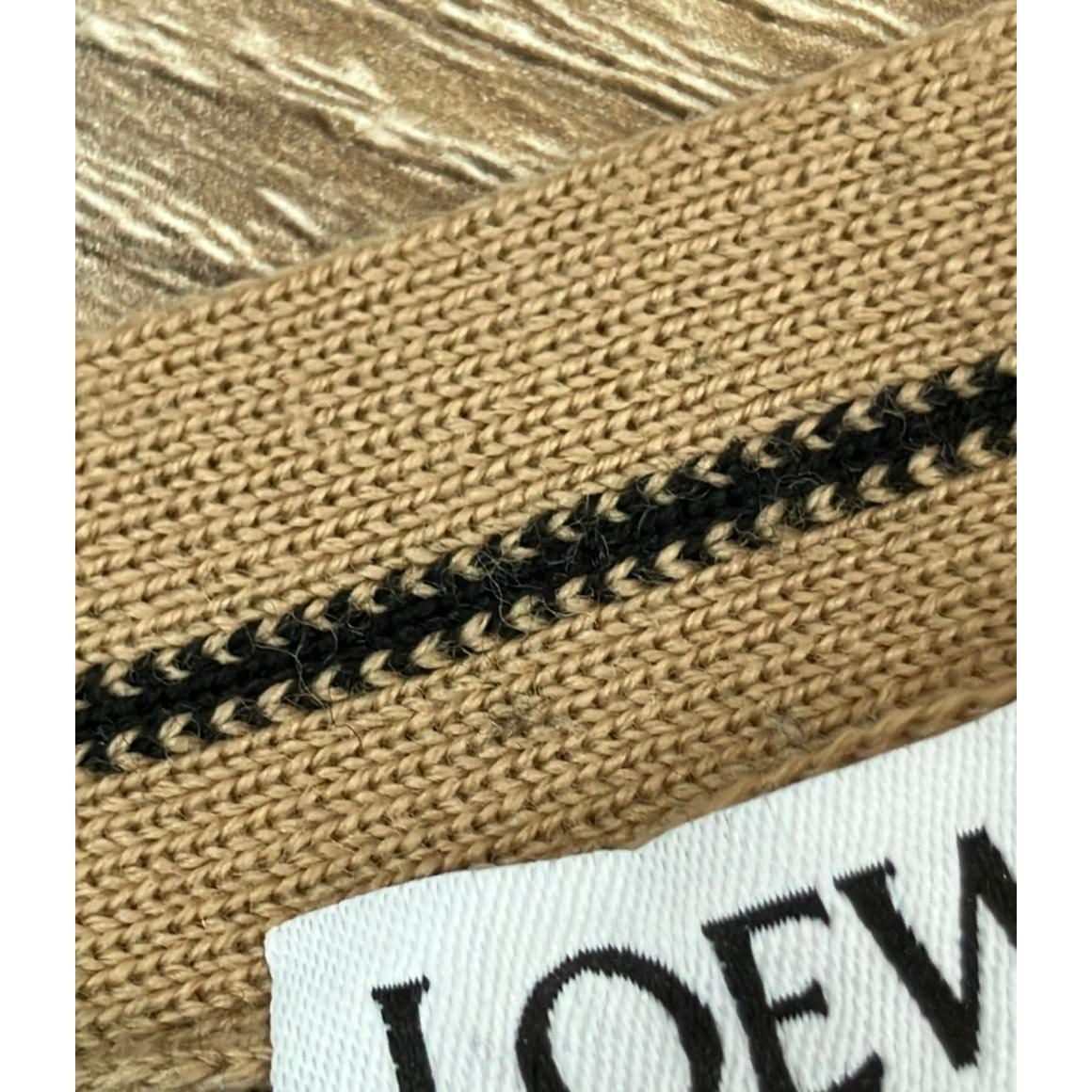 Loewe Long Sleeve Knit Cardigan Cropped Logo Embroidery Wool Lightweight Button — view 6
