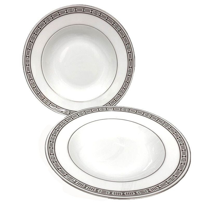Hermes Egee Lune Soup Pasta Plate 22 cm Set Of 2 Medium