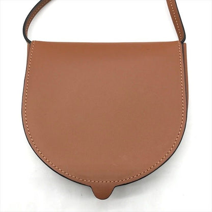 Loewe Heel Pouch Small Soft Calf Coin Card Case Shoulder Bag Crossbody Brown