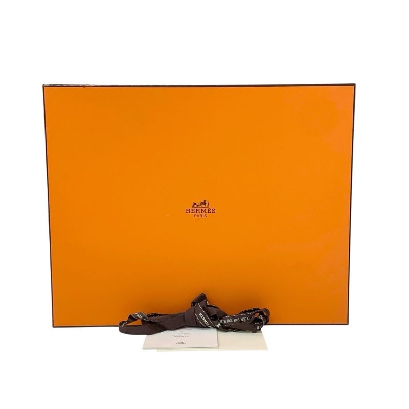 Hermes Charis Sandals Shoes Leather Black Brown Unused Brides De Gala Quadri