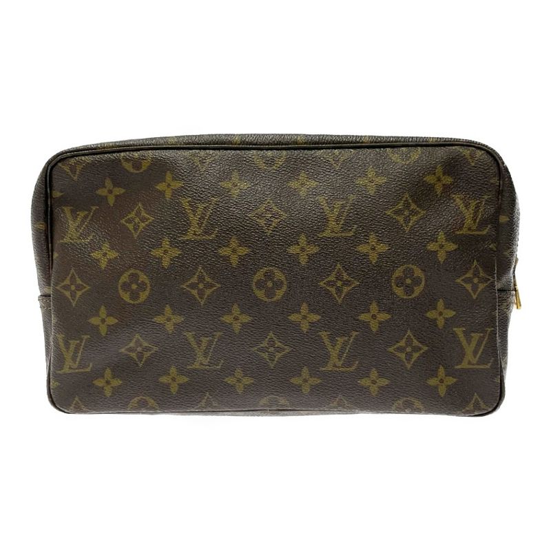 Louis Vuitton M47522 Monogram PVC Trousse Toilette 28 Brown 314846 Second Bag