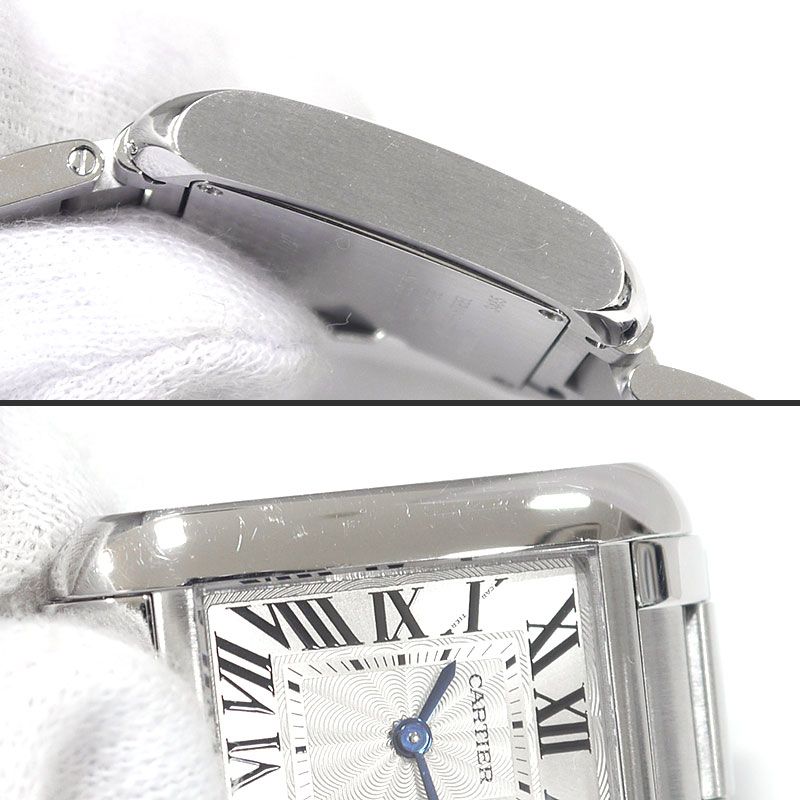 Cartier Tank Anglaise SM W5310022 Silver Dial Ladies