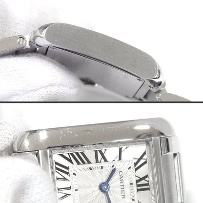 Cartier Tank Anglaise SM W5310022 Silver Dial Ladies