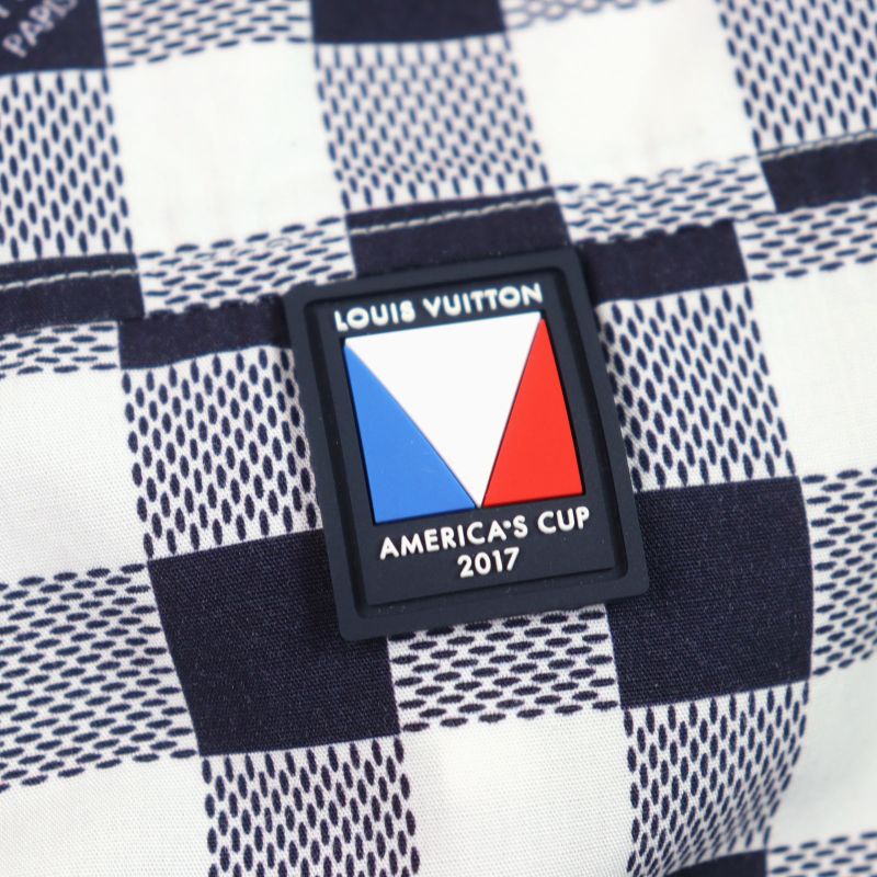 Louis Vuitton Hbs95w America's CUP America's Cup 100% Cotton Damier Logo Print