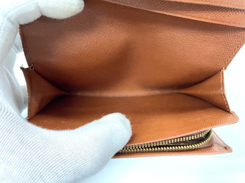 Louis Vuitton Monogram Porte Monet Vieux Trésor Fold Wallet With L-shaped