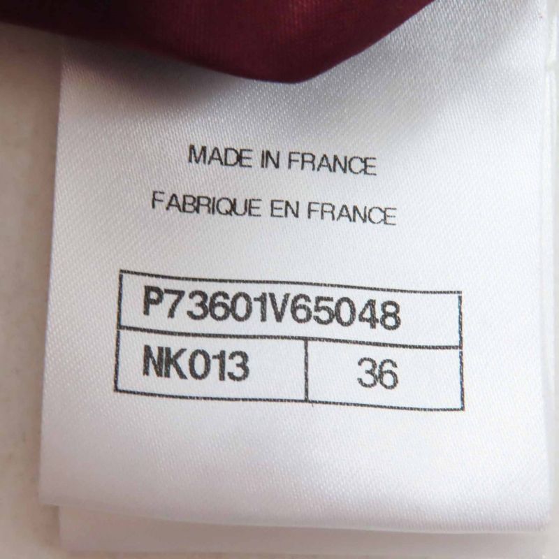 CHANEL 22AW P73601 Tweed Shorts With Rhinestone Coco Mark Navy Bordeaux White