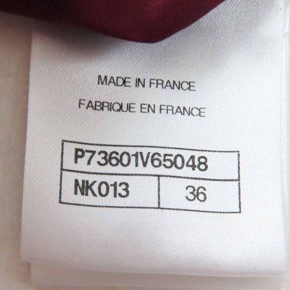 CHANEL 22AW P73601 Tweed Shorts With Rhinestone Coco Mark Navy Bordeaux White