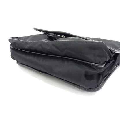 Prada Shoulder Bag Triangle Logo V158 Black Tessuto Nylon — view 4