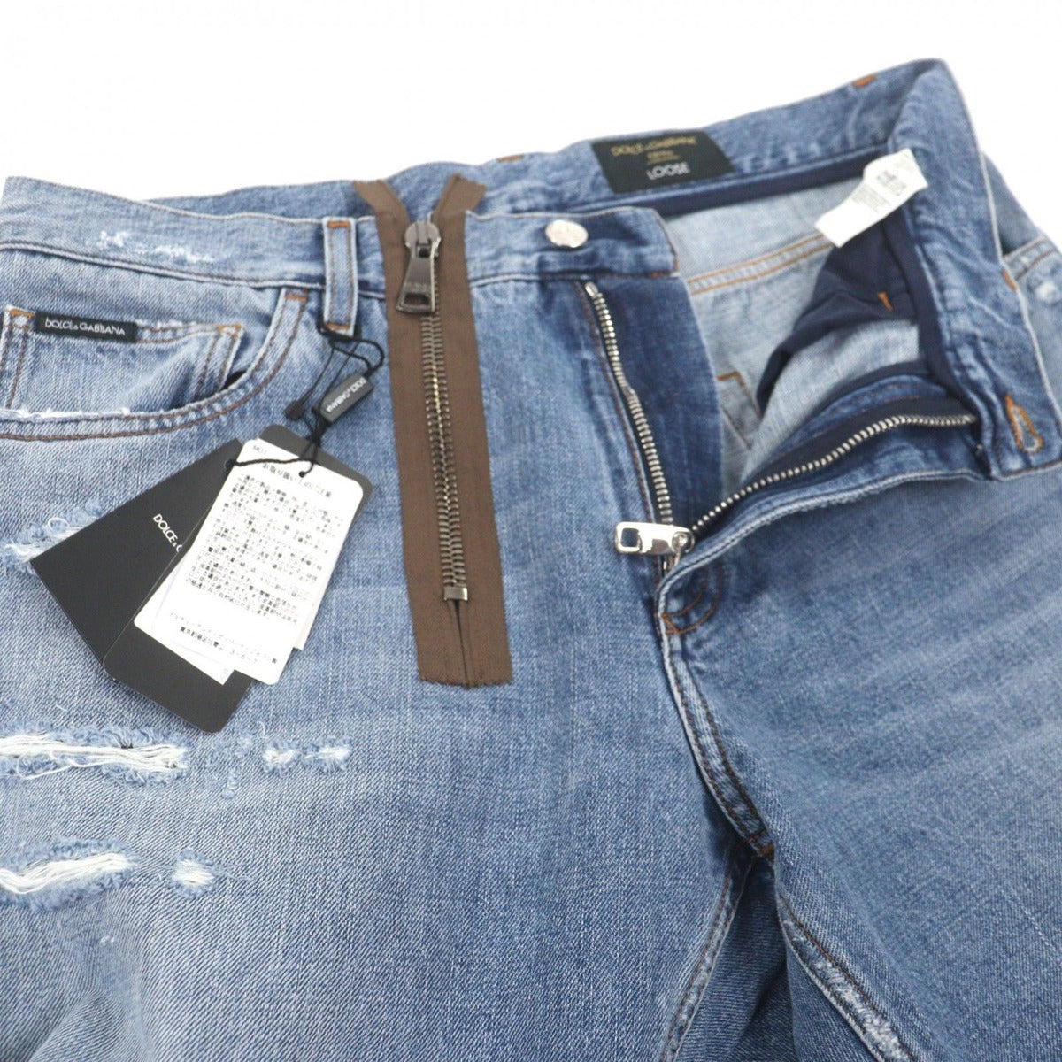 Dolce & Gabbana Loose Cotton Black Tag Pants — view 3