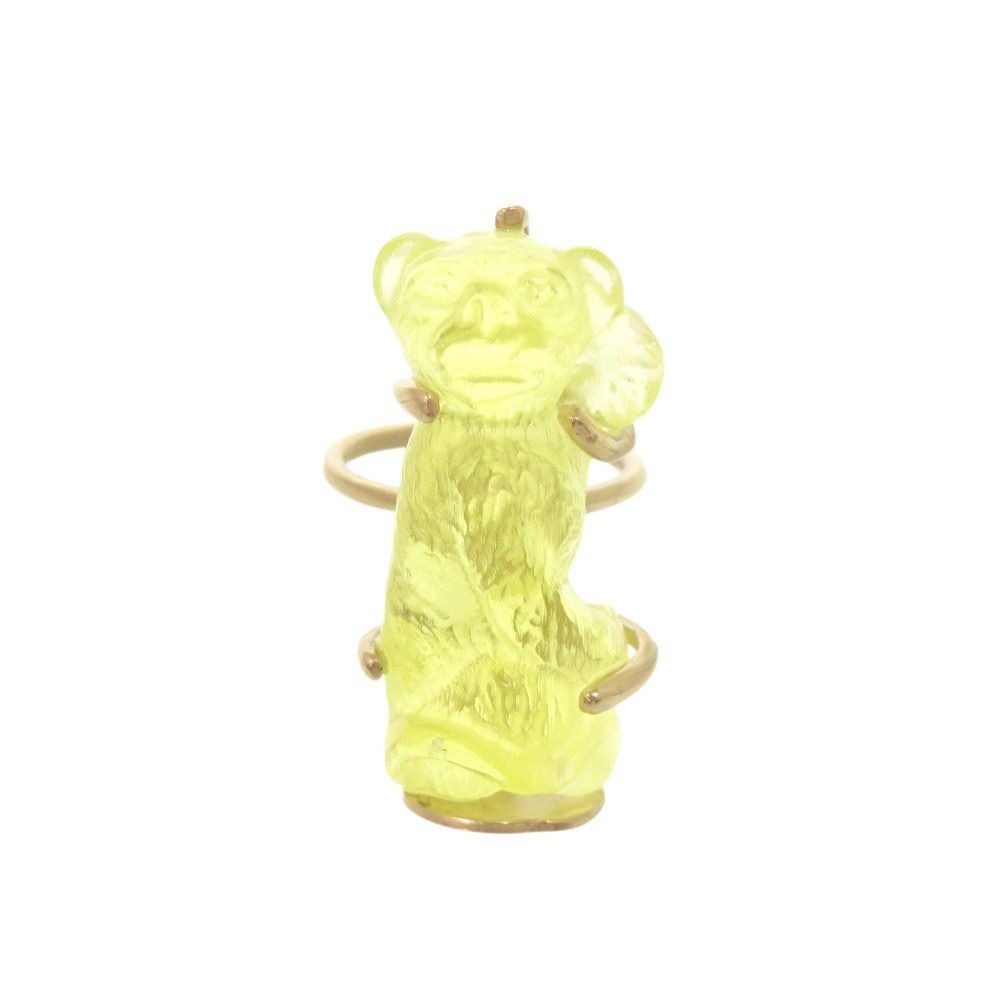 Dior Monkey M Metal Plastic Yellow Ring