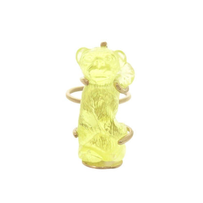Dior Monkey M Metal Plastic Yellow Ring