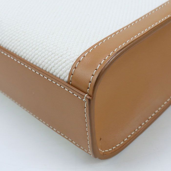 Celine Mini Vertical Cabas 193302bnz.02nt Handbag Canvas Calf Womens