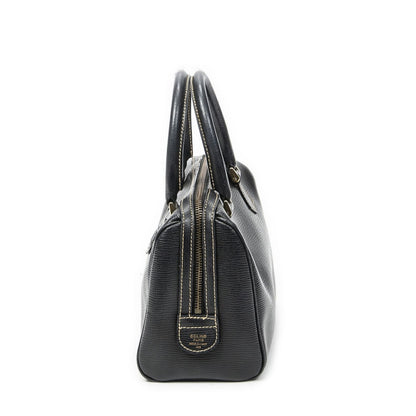 Celine Vintage Small Boston Black Grain Leather AB — view 3