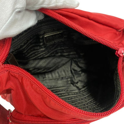 Prada B8994 Triangle Logo Plate Shoulder Bag Cabasn Diagonal Shoulder Brand Red