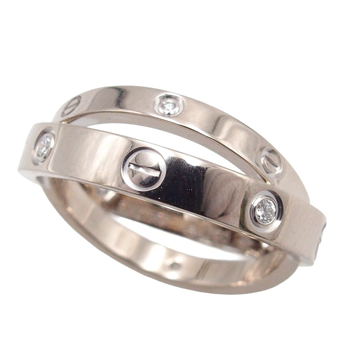 Cartier Be Love White Gold Diamond Half No 53 Ring