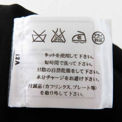 CHANEL P51456 Cutworker With Coco Plaque Plate Cles Leath Pleated Skirt Black