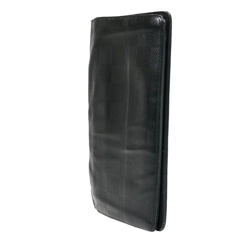 Louis Vuitton Long Wallet Damier Infini Portefeuille Blazer Black Leather