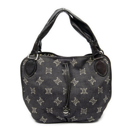 Celine Bittersweet Hobo Black Denim Macadam