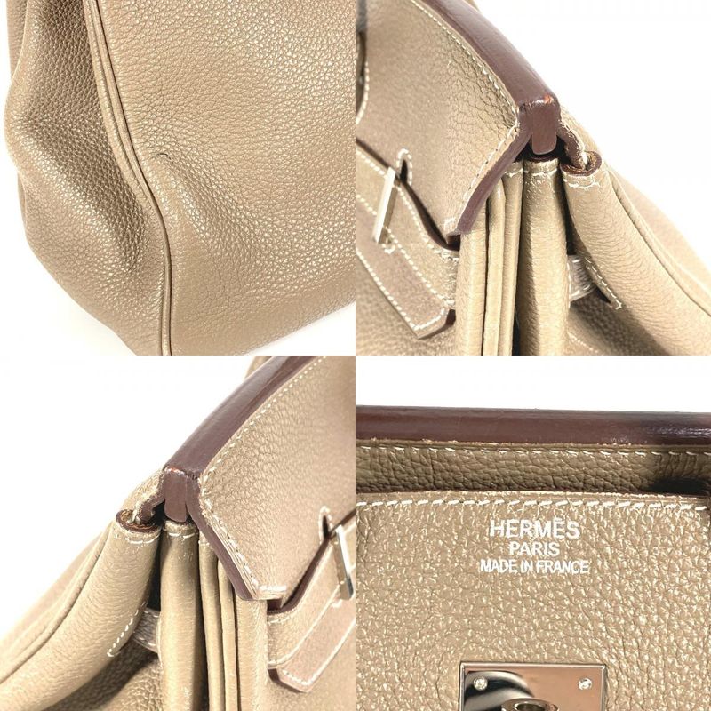 Hermes Handbag Birkin 35 Birkin 35 Togo Etoupe Gray