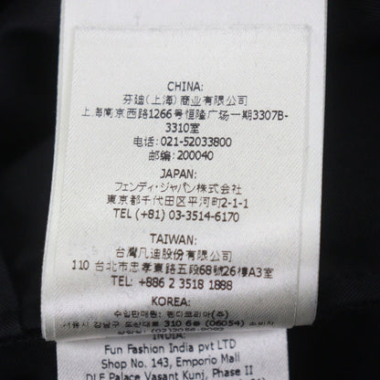 Fendi Wool Pants Trousers Black 46 — view 11