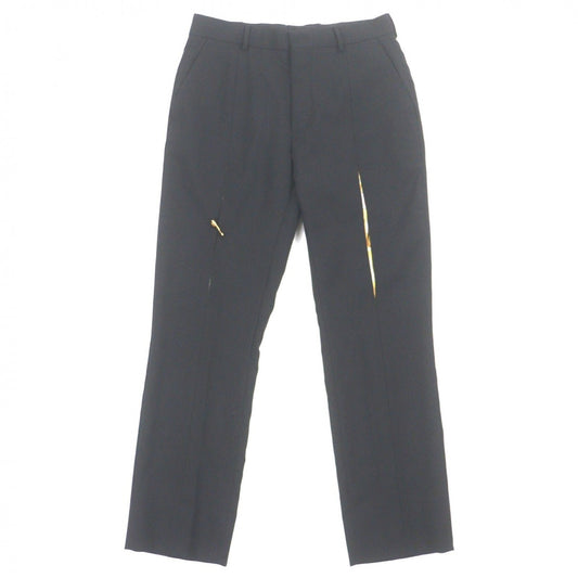 Fendi Wool Pants Trousers Black 46