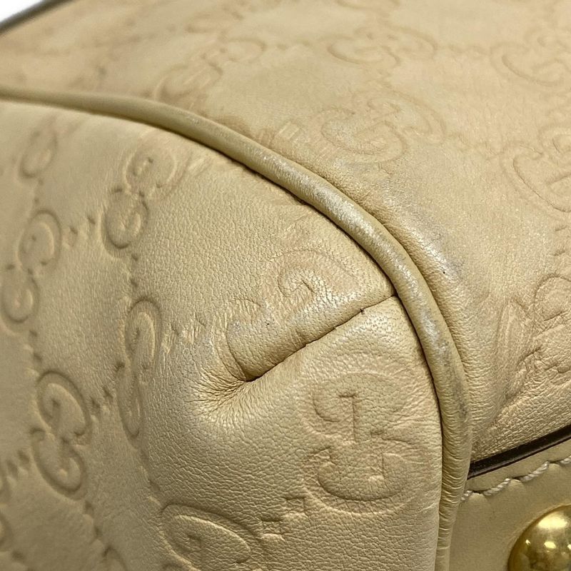 Gucci Handbag Cima Line Scarlet 282299 Beige Leather