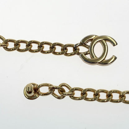 Chanel Cocomark Turnlock 96p Chain Necklace Gold
