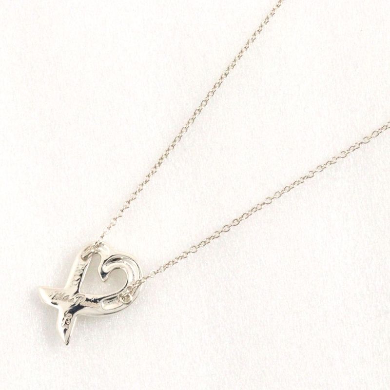 Tiffany & Co Loving Heart 925 Silver Ladies 2.83g Necklace