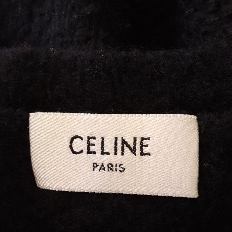 Celine Long Sleeved Sweater Size S Women - Black Cashmere/silk