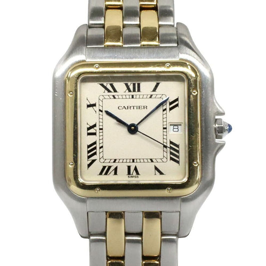 Cartier Panthere LM 2 Row SS YG Ivory Quartz Watch