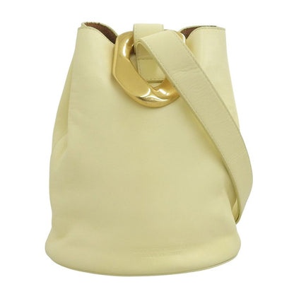 Bottega Venetaveneta 2020 DROP BAG Drop Leather Shoulder Bucket Handbag Cream