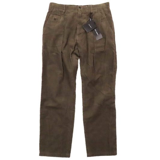 Dolce & Gabbana Corduroy Pants Chino Tuck Trousers 44 Dark Brown