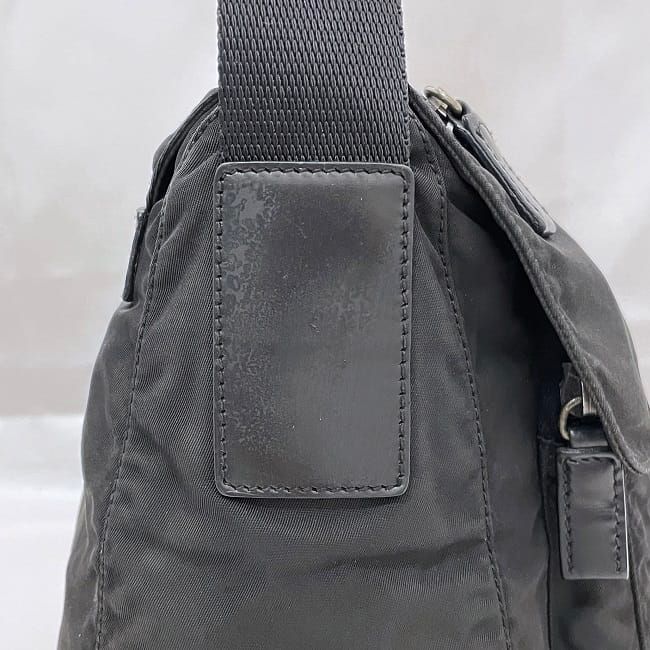 Prada Shoulder Bag Black NERO Tessuto Bt8994