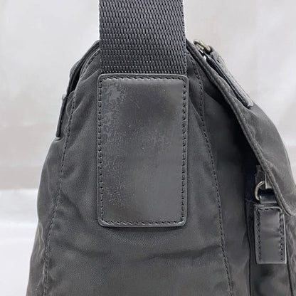 Prada Shoulder Bag Black NERO Tessuto Bt8994