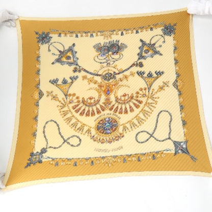 Hermes Pleated Carre Pleated Scarf Papules Des Sables Desert Accessories Scarf