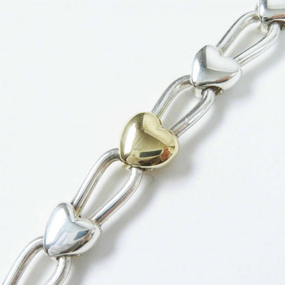 Tiffany & Co Vintage Heart Lock Combination Bracelet Sv925 750