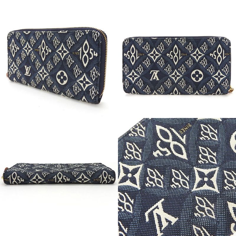 Louis Vuitton Round Zipper Long Wallet Zippig Wallet Monogram Jacquard Since