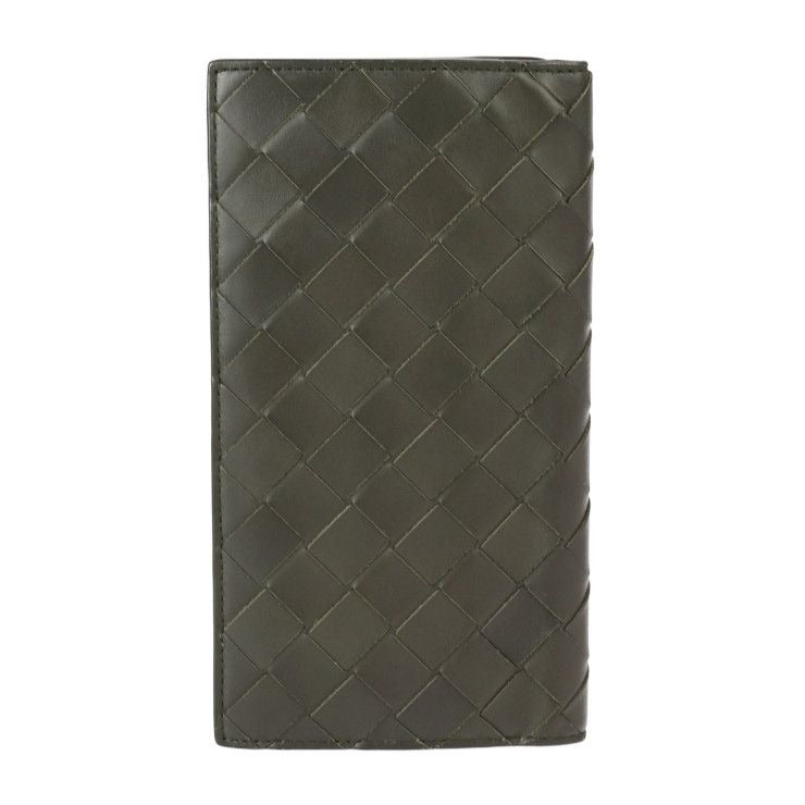 Bottega Veneta Bifold Wallet Leather Black Pink Intrecciat