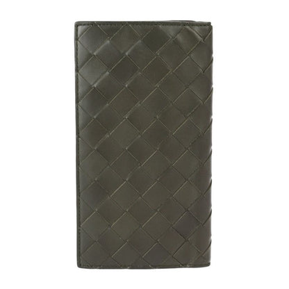 Bottega Veneta Bifold Wallet Leather Black Pink Intrecciat