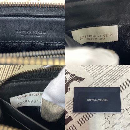 Bottega Veneta Wallet Round Intre Black Leather Card Coin — view 10