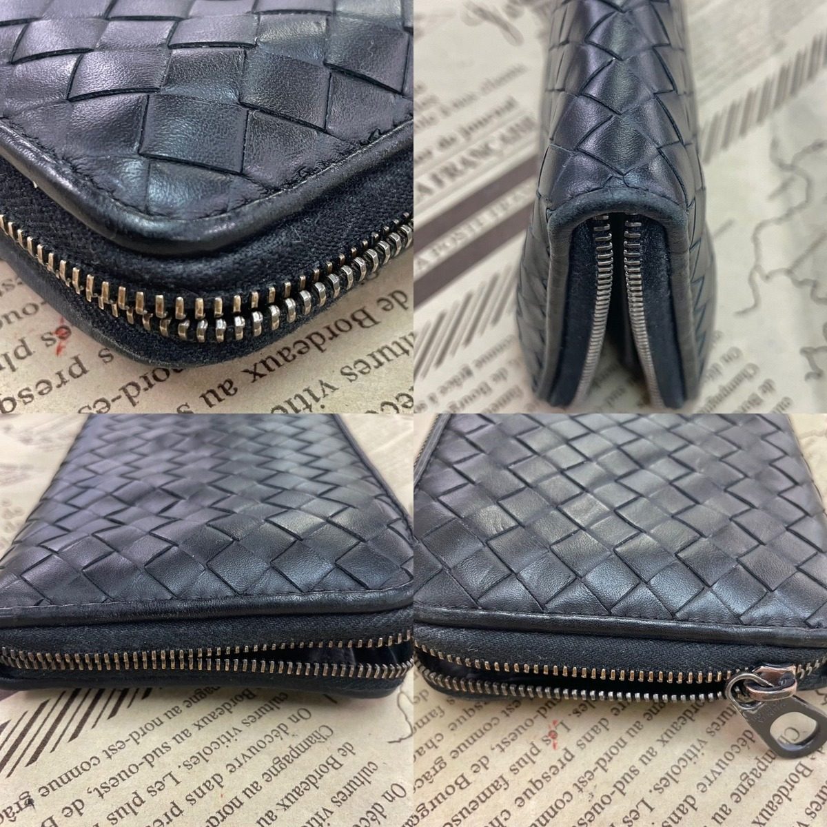 Bottega Veneta Wallet Round Intre Black Leather Card Coin — view 15